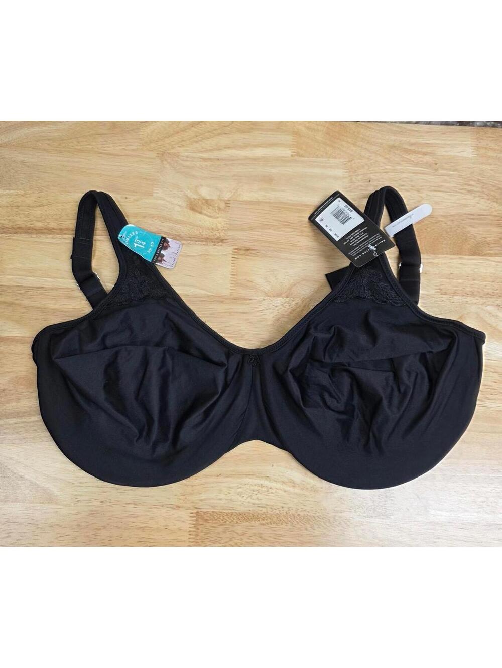 BALI PASSION FOR COMFORT MINIMIZER BRA NO‑BULGE BLACK SIZE 36G